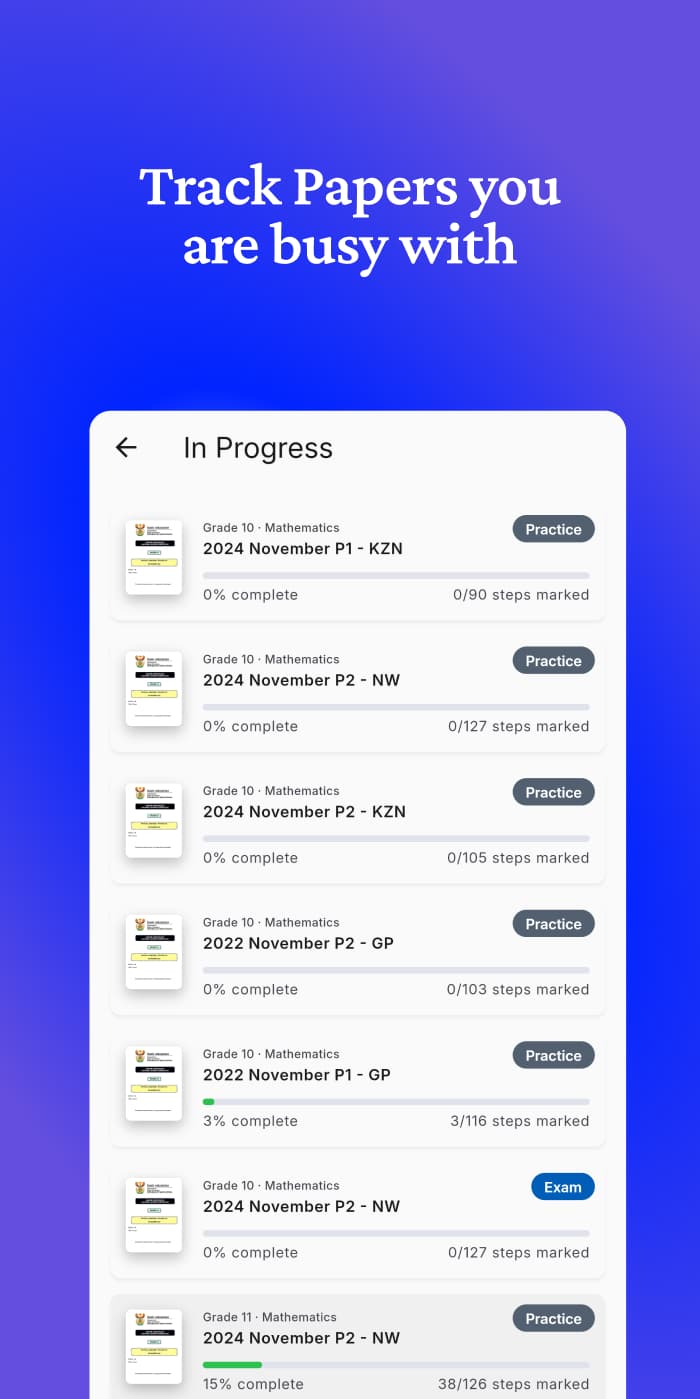 Insights page comparing multiple subjects at a glance